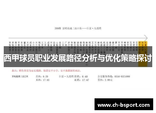 西甲球员职业发展路径分析与优化策略探讨